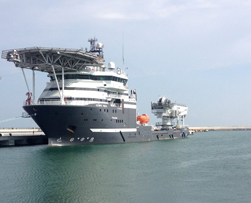 Turk Stream Project Subsea Sevices Provider Vessel Called IC Karasu Port 